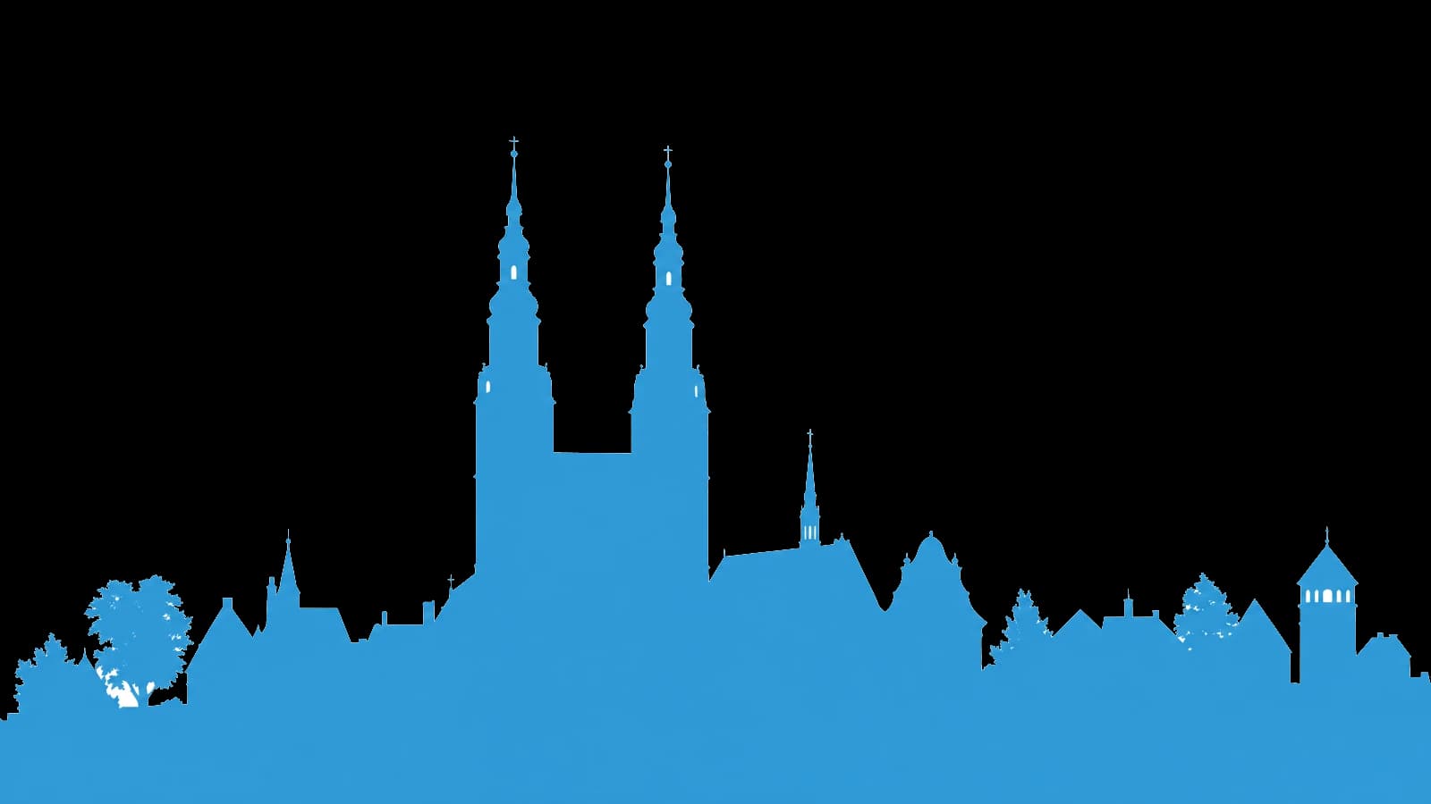 Freigestellte Wahrzeichen-Illustration für Wurzen