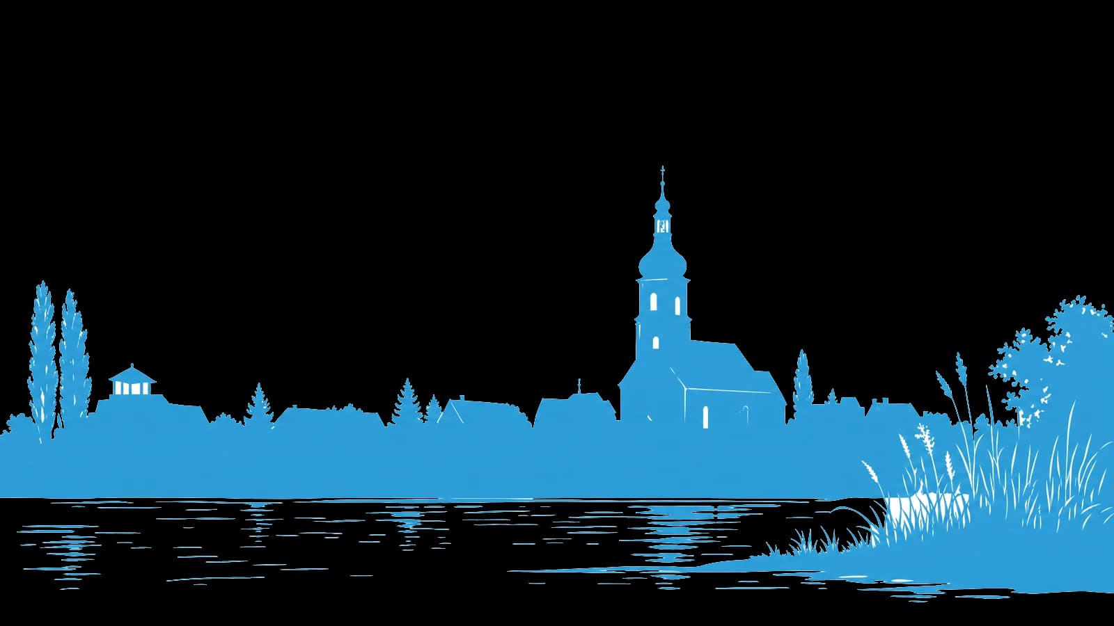 Freigestellte Wahrzeichen-Illustration für Markranstädt